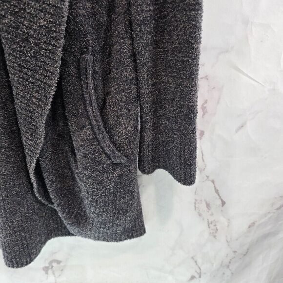 Barefoot Dreams Sweater Women L XL Cozy Chic Lite Cardigan Wrap Long Marled - Picture 4 of 10